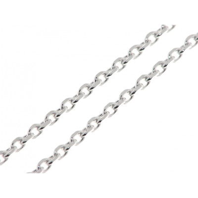 Chaine Argent Maille Forcat 2.5mm - 60cm