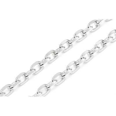 Chaine Argent Maille Forcat 3.3mm - 50cm