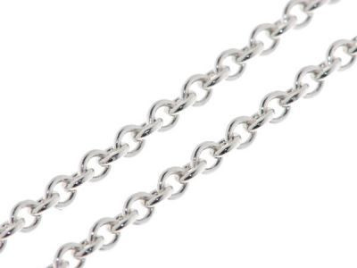 Chaine Argent Maille Forcat Ronde 3mm - 40cm