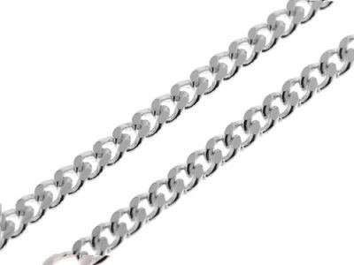 Chaine Argent Maille Gourmette 3mm - 55cm