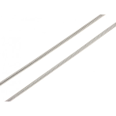 Chaine Argent Maille Serpent - 1.6mm - 45cm