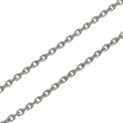 Chaine Or Blanc 750 maille forçat 1.1mm - 45cm
