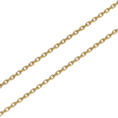 Chaine Or Jaune 375 maille forçat 1.1mm - 45cm