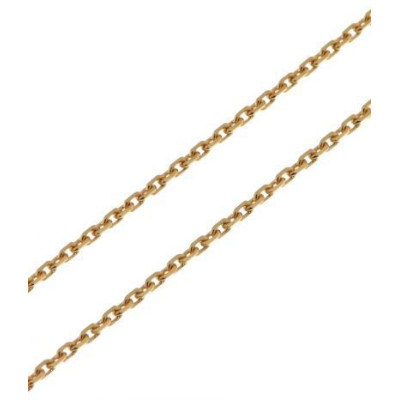 Chaine Or Jaune 375 maille forçat 1.4mm - 40cm
