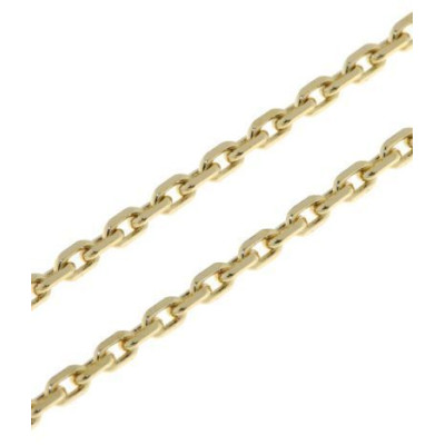 Chaine Or Jaune 375 maille forcat 2.4mm - 50cm