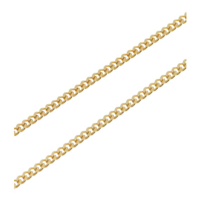 Chaine Or Jaune 375 maille gourmette 1.8mm - 60cm