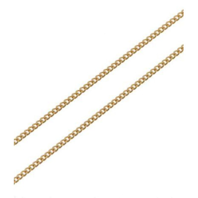 Chaine Or Jaune 375 maille gourmette 1mm - 45cm
