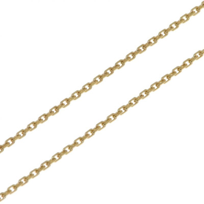Chaine Or Jaune 750 maille forçat 1.1mm - 40cm