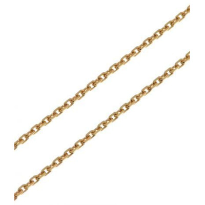 Chaine Or Jaune 750 maille forçat 1.2mm - 45cm