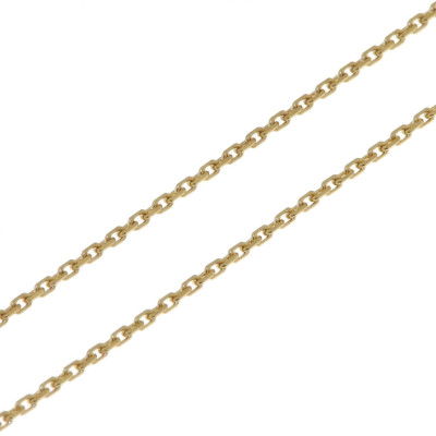 Chaine Or Jaune 750 maille forçat 1.2mm - 60cm