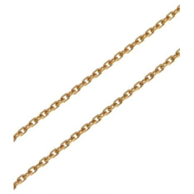 Chaine Or Jaune 750 maille forçat 1.4mm - 40cm