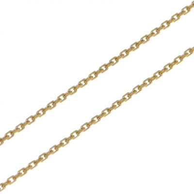 Chaine Or Jaune 750 maille forçat 1.4mm - 55cm