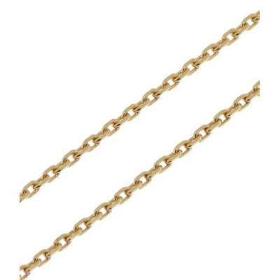 Chaine Or Jaune 750 maille forçat 1.7mm - 40cm