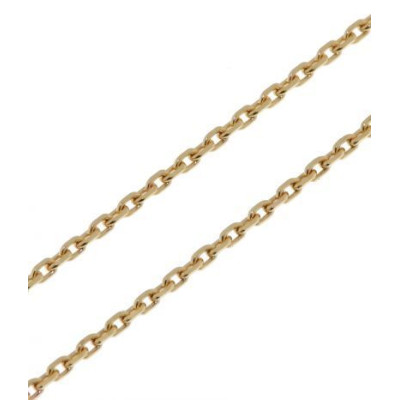 Chaine Or Jaune 750 maille forçat 1.7mm - 45cm