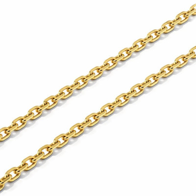 Chaine Or Jaune 750 maille forçat 1.8mm - 55cm