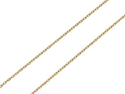 Chaine Or Jaune 750 maille forçat 1mm - 40cm