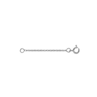 Chaînette d'extension / Rallonge de Chaine de 5cm en Or Blanc 375 