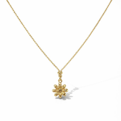 Collier Argent 925 doré Fleur 