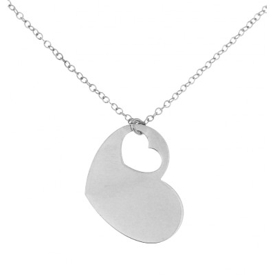 Collier Argent 925 et motif coeur