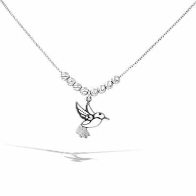 Collier Argent 925 rhodié Colibri