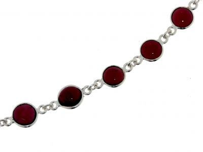 collier argent et grenat collier argent et grenat