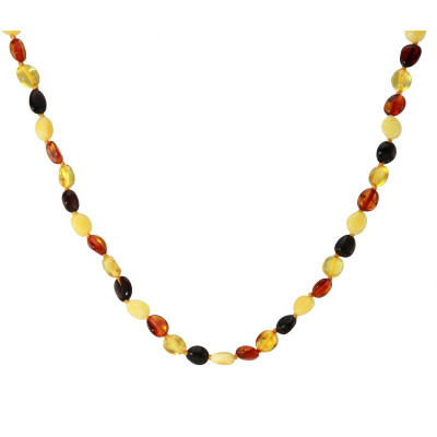 Collier Bébé Ambre Multicolore 6mm x 32cm