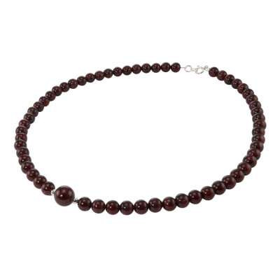 Collier Grenat 6-10mm et Argent