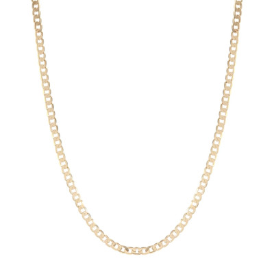 Collier maille gourmette 3mm x 60cm