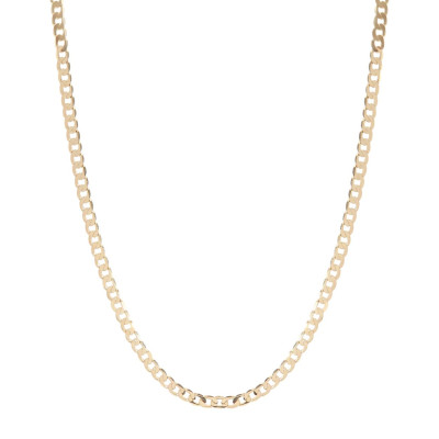 Collier Or Jaune 375 maille gourmette 3mm x 50cm
