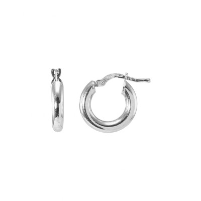 Créoles Argent 925 Section Ronde 3mm x 16mm