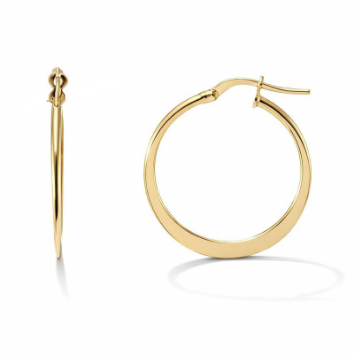 Créoles Argent doré 1,5x24mm