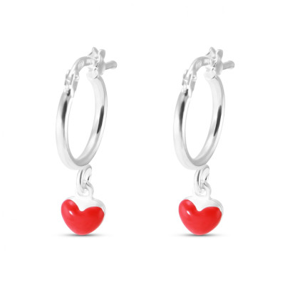 Créoles Enfant Pampille Coeur