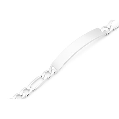 Gourmette Argent 925 Maille Figaro 6mm x 18.5cm