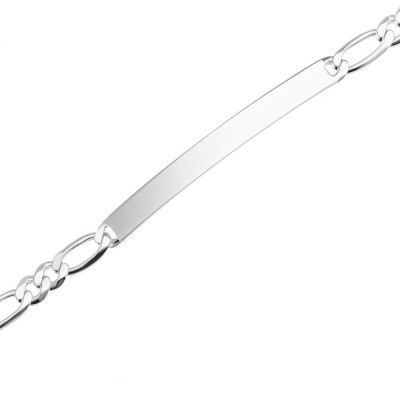 Gourmette Argent 925 Maille Figaro Alternée 1.3 - 5mm x 18cm