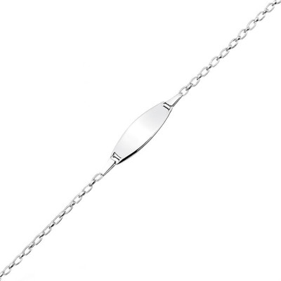 Gourmette Argent Enfant Maille Forcat 2.2mm x 16cm
