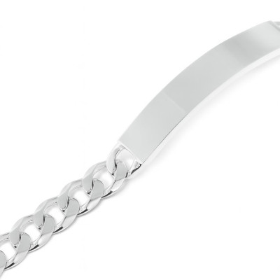 Gourmette Argent Homme - 7.6mm - 21cm