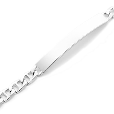 Gourmette Argent Maille Marine 6mm x 18.5cm