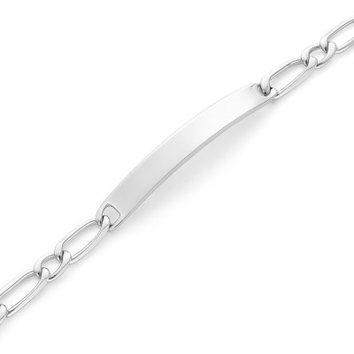Gourmette Argent Mixte Maille Figaro 5.8mm x 19cm
