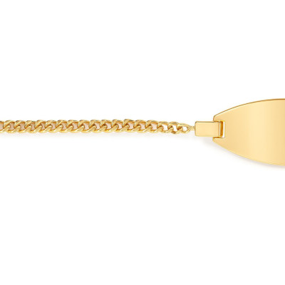 Gourmette bébé en Or (14cm) Maille gourmette 1.3mm