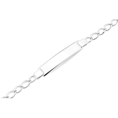 Gourmette Homme Argent Maille Alternée 19cm