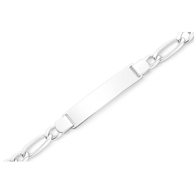 Gourmette Homme Argent Maille Alternée 21cm