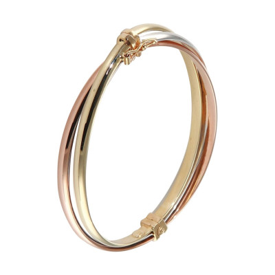 Jonc 3 ors 375 entrelacé 8,4mm