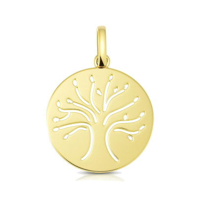 Pendentif Arbre de vie en Or Jaune 750
