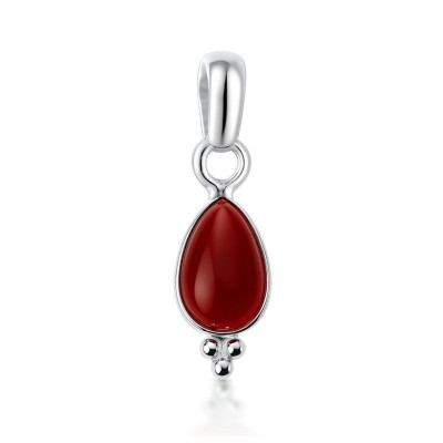 Pendentif Argent 925 et Cornaline