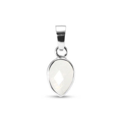 Pendentif Argent 925  Labradorite Poire facettée 9x7mm