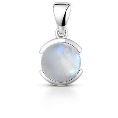 Pendentif Argent 925 Labradorite Ronde 12mm
