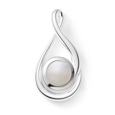 Pendentif Argent 925 Nacre blanche