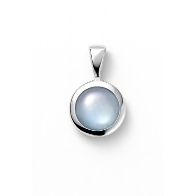 Pendentif Argent 925 Nacre Bleue