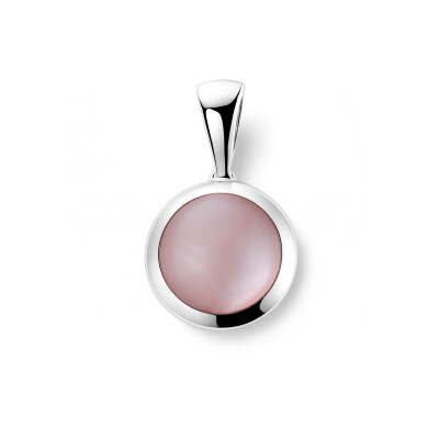 Pendentif Argent 925 Nacre Rose
