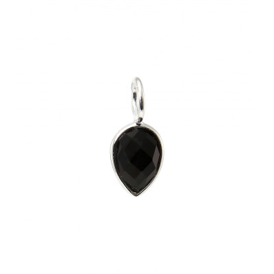 Pendentif Argent 925  Onyx Poire facetté 9x7mm